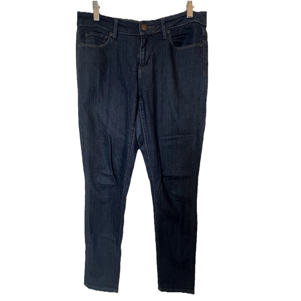 ANN TAYLOR LOFT Women's Size 4 DARK WASH CURVY SKINNY JEANS